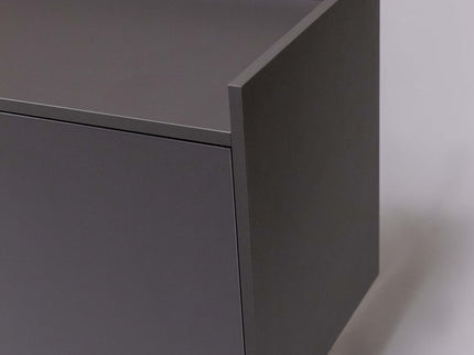 TV Stand For TVs Up To 60" With Open Storage Shelf, 2 Doors, 1 Drawer And Cable Management