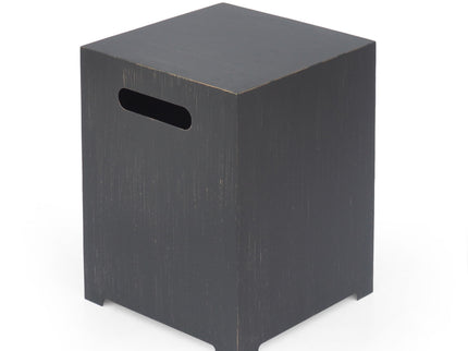 Modern Tank Holder Side Table With Powder Coated Frame