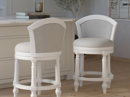 Barrel Back Stool With Swivel