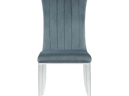 Tufted Side Upholstered Dining Chair (Set of 2) - Gray