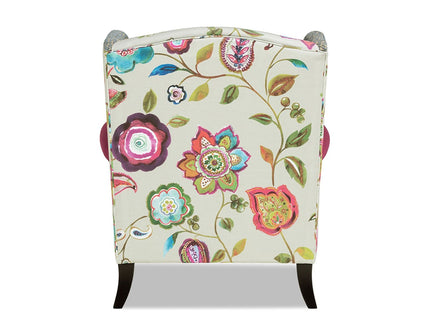 Anya - Wingback Accent Arm Chair - Blue