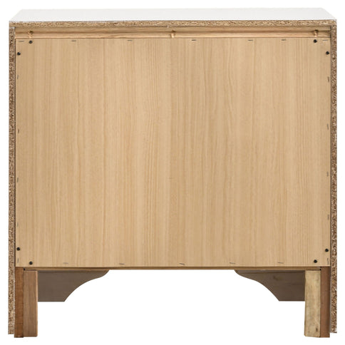Transitional 2 Drawer Nightstand With Hidden Jewelry Tray