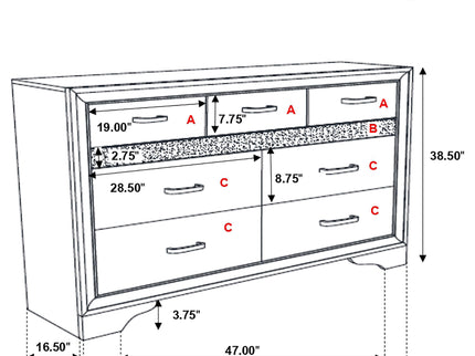 Annie - 5 Piece Bedroom Set