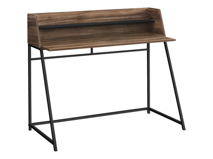 Computer Desk For Home Office, Laptop, Storage Shelves, Marble Look Contemporary & Modern