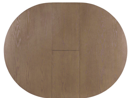 Dining Set With Extendable Round Table And 4 Upholstered Chairs