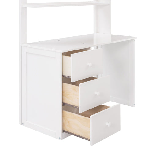 Loft Bed With Drawers, Desk, And Wardrobe