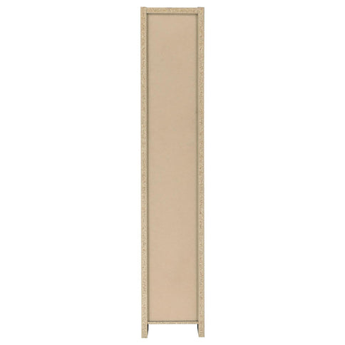 Rectangular Bookcase Tall Slim Storage With 9 Shelves - Brown
