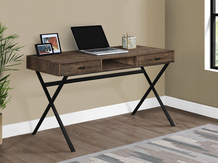 Computer Desk For Home Office, Laptop, Storage Drawers, Glossy Contemporary & Modern