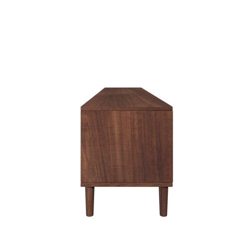 TV Stand For TVs Up To 90", Media Console With App Controlled LED Lights, 2 Drawers & Door Storage - Dark Brown