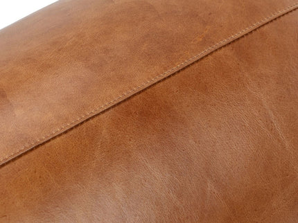 Nico - Round Ottoman Stool - Brown