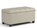 Beige / Faux Leather