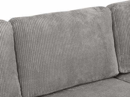 Upholstered Sectional With Toss Pillows