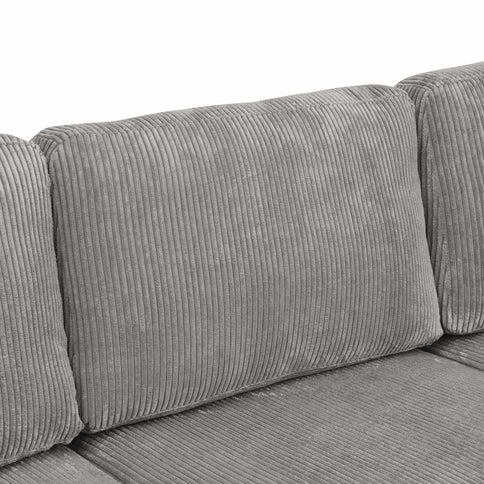 Upholstered Sectional With Toss Pillows