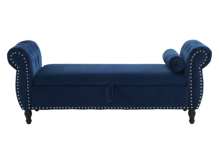 Luxurious Multifunctional Storage Ottoman Bench With Pillow