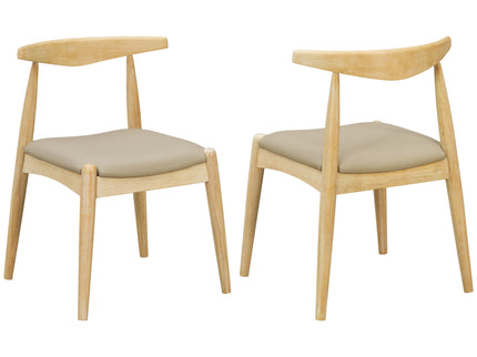Dining Chairs With Ergonomic Backrest (Set of 2)
