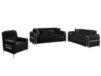 Black / 3 Pc. Sofa, Loveseat, Chair