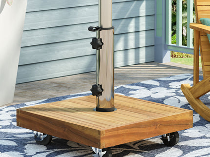 Ralph - Square Umbrella Base - Teak