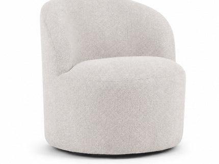 Upholstered Barrel Accent Chair For Living Room - White