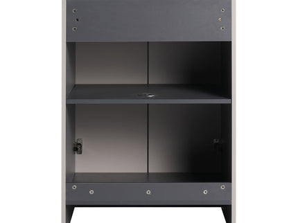 Contemporary Freestanding Bathroom Vanity With Resin Sink & Soft-Close Cabinet Doors