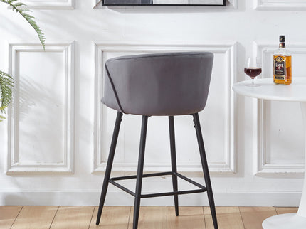 Counter Height Bar Stool Metal Legs (Set of 2)
