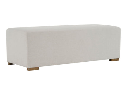 Simple Long Ottoman For Living Room - White