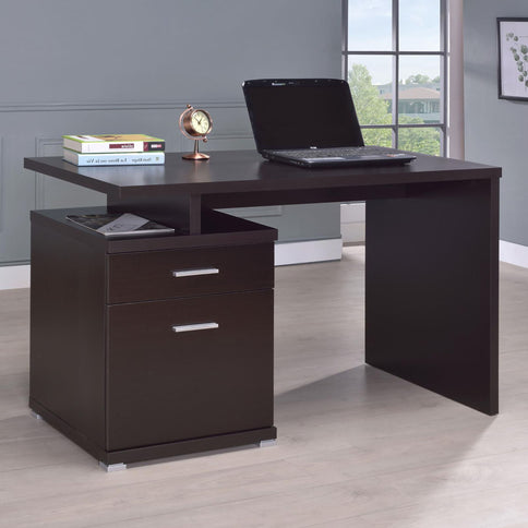 2 Drawer Reversible Office Desk With Modular Design