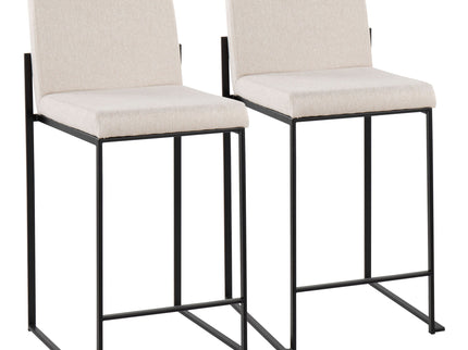 Fuji - Contemporary Modern Elegance, High Back Counter Stool