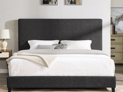 Platform Bed & Upholstered Headboard