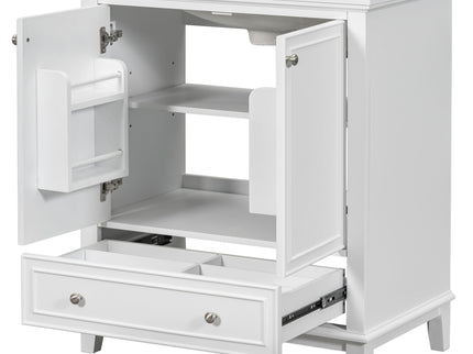 Modern Bathroom Vanity With Sink Combo, Multi Functional Cabinet With Doors And Drawer
