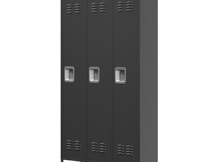 Storage Locker Cabinet With Locks For Employees, Home Gym Office School Garage - Black