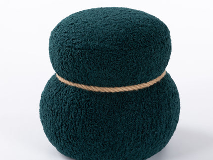 Snowman Stool With Cushion And Solid Wood Frame
