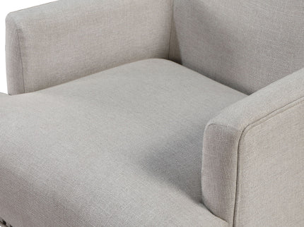 Alice - Upholstered Arm Chair With Nailheads - Beige
