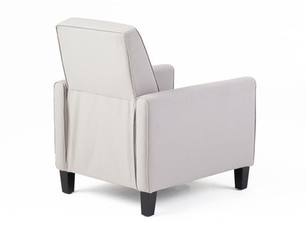 Upholstered Push Back Recliner Chair For Living Room