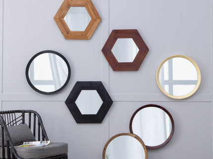 Transitional Decor Style Wall Mirror Decor With Frame For Bathroom