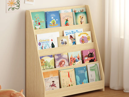 4 Tier Bookshelf, Toddler Book Display Shelves