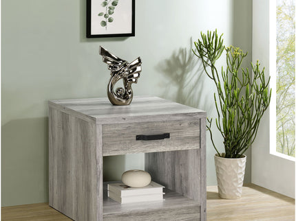 Nuberg - 1 Drawer Table - Gray