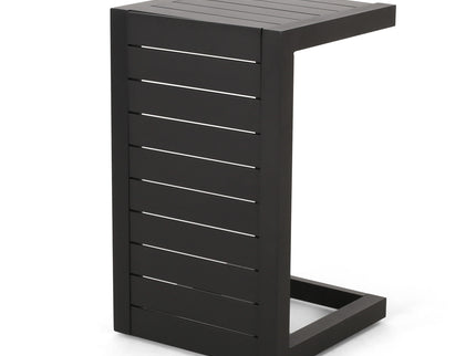 Aluminum Outdoor C - Shaped Side Table For Patio