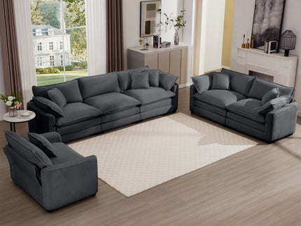 Elegant Oversized Sectional Sofa Set With Deep Seats And Flexible Layout