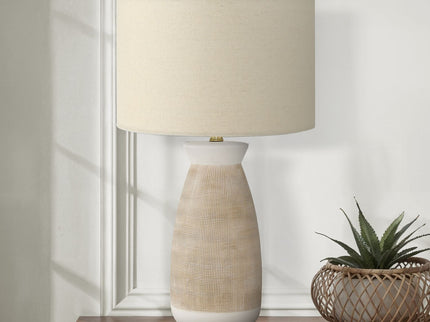 Lighting, Table Lamp, Ceramic, Resin, Contemporary - Cream