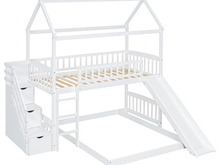 House Bunk Bed With Slide