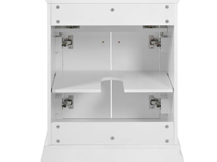 Modern Bathroom Vanity With Tip-Out Drawer And Soft-Close Hinges