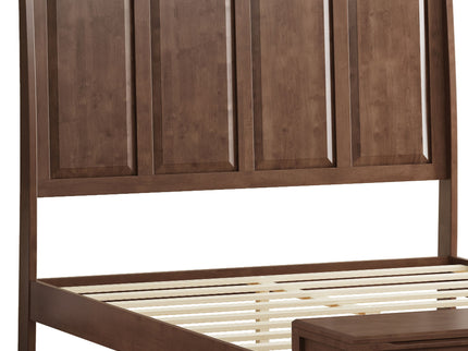 Sleigh Bed Frame With Tall Headboard And Storage Bench