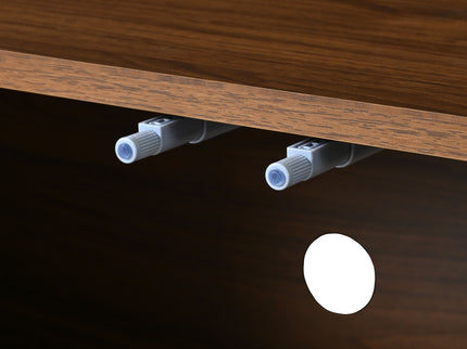 Retro Style TV Stand With Wavy Door