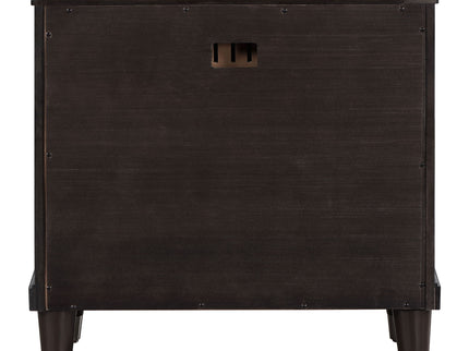 Niguel - 2 Drawer Nightstand With Felt Lined Top Drawer - Brown
