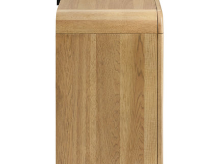 2 Drawer Nightstand With USB Charging - Brown