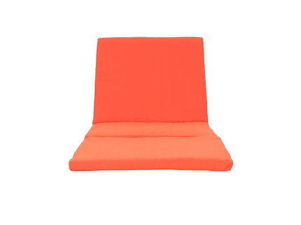 Waterproof Fabric Lounge Cushion With Rectangular Shape - Orange
