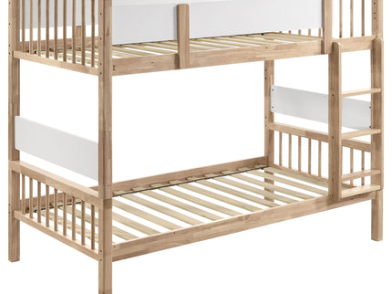 Ponderosa - Twin Over Twin Bunk Bed With Accents - Natural