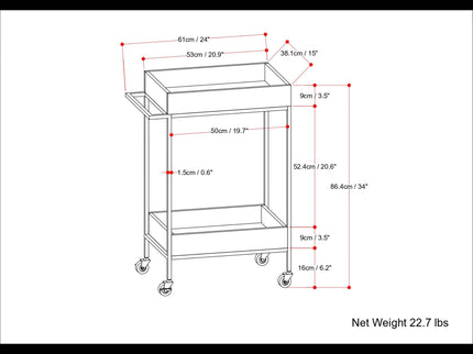 Simons - Bar Cart - Natural
