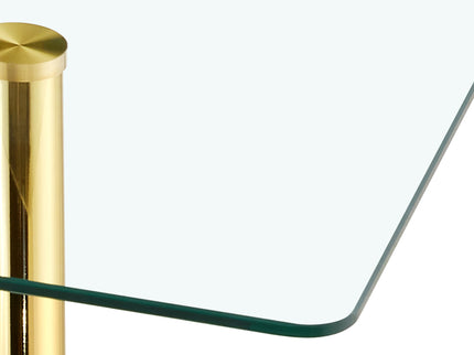 Rectangular Design Dining Table - Gold