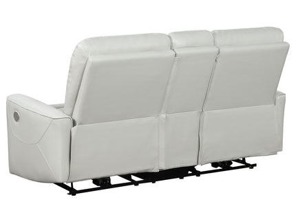 Amberly - 3 Piece Power Reclining Sofa Set - Light Gray